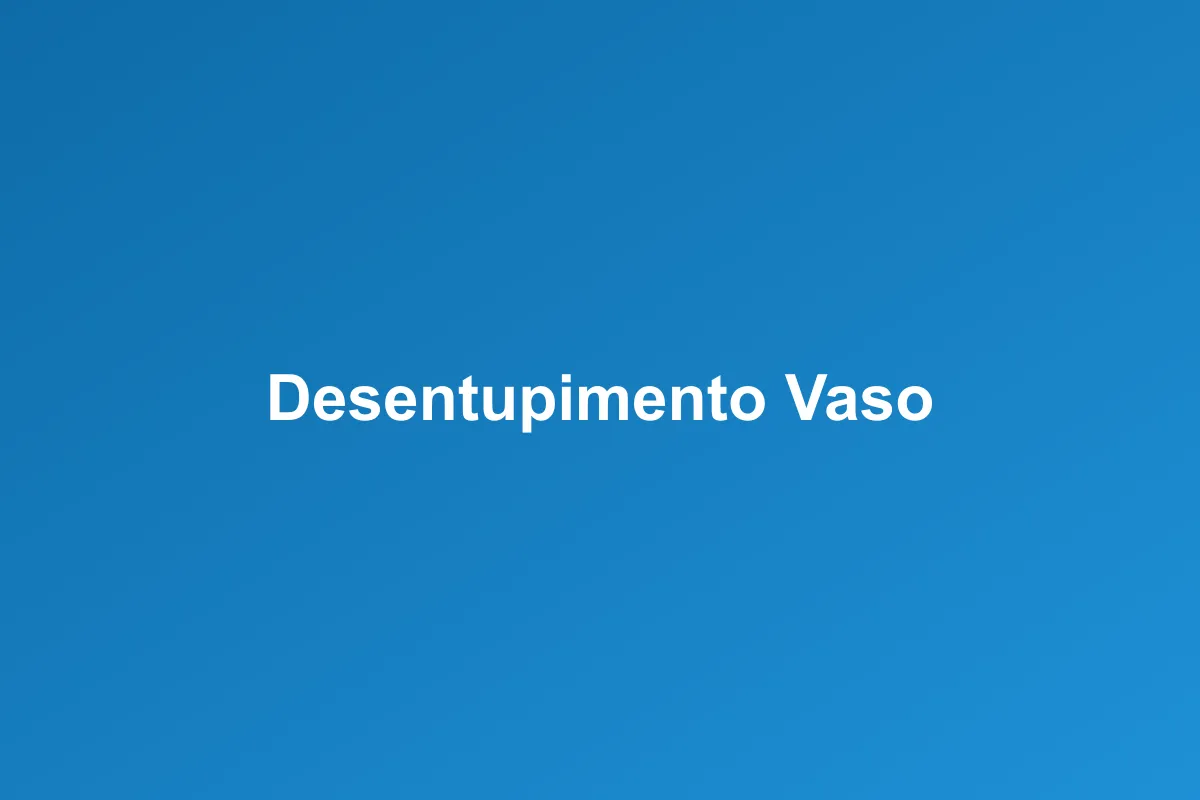 Desentupimento de vaso sanitário em São Caetano do Sul