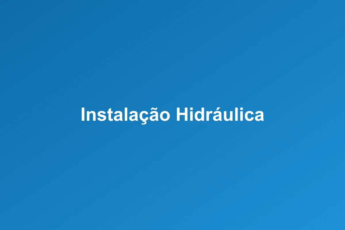 Instalação hidráulica em São Caetano do Sul